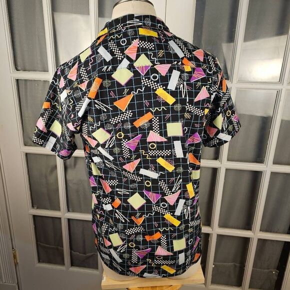 Oh Snap Drill Clothing‎ Co Mens 80's Saved By The Bell Style Button Down Medium - Picture 2 of 5